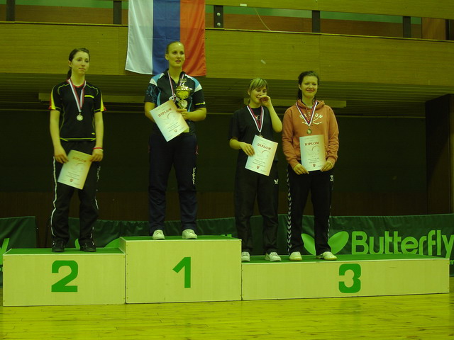 zľava: A.Daubnerová, B.Balážová, S.Lazarčíková, S.Hudecová